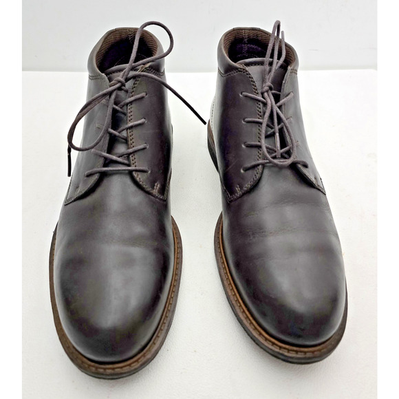 Men\'s ECCO Brown Leather Chukka Ankle Boots Size EU41/US-7-7.5- EUC main image 10